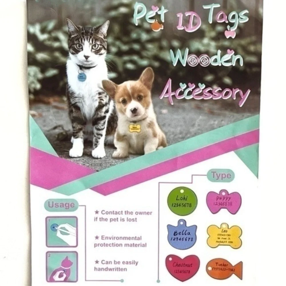 5! Pet ID Tags for Dogs & Cats!